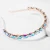 Import Bling Colorful Crystal Rhinestone Thin Headband Thin Single Row Glass Drill Oval Hairband Head Band for Women Hair Accessories from China