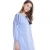 Import Blue stripes one piece cheap cotton long dress elegant ladies casual home wears loose pregnancy women a-line casual dresses from China
