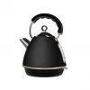 Boil Dry Protection Electric Kettle Stainless steel pyramid kettle 360 Degree Rotational Base Cordless kettle