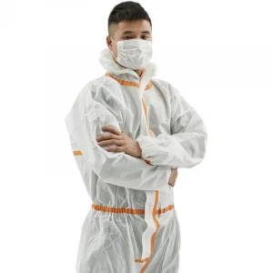 Breathable SMS Coverall Cleanroom Disposable Dust-proof Suits