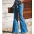 Import c11077a hot sale ladies wide leg pants women loose denim jeans from China