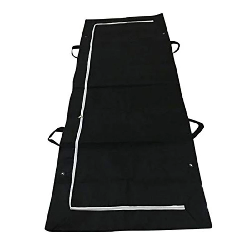 Cadaver Body Bag Stretcher Combo with 4 Side Handles Waterproof Dead Body Packing Bag  for Corpse Storage and Transportation