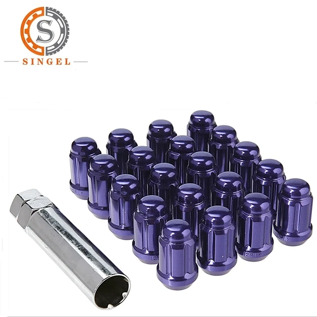 can be customized chrome Spline car wheel lug nuts by factory in China