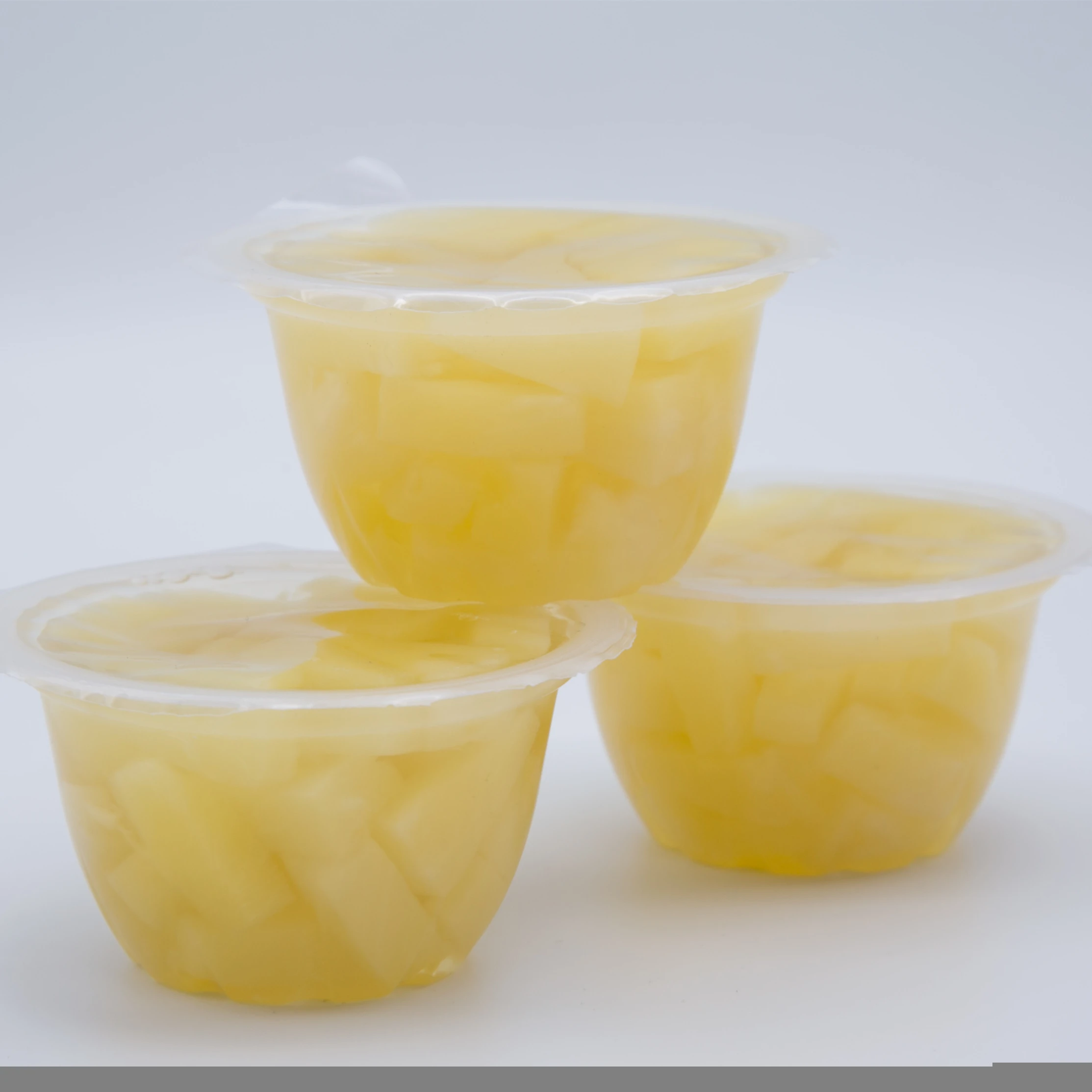 Canned plastic fruit cup