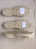 Canvas shoes jute sole for casual shoe making