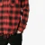 Import Casual mens full sleeve red plaid shirt custom distressed raw-edge checked cotton flannel fitness ripped shirts for man from China