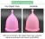 Import CE Approved 100% Medical Grade Black Silicone Menstrual Cup from China