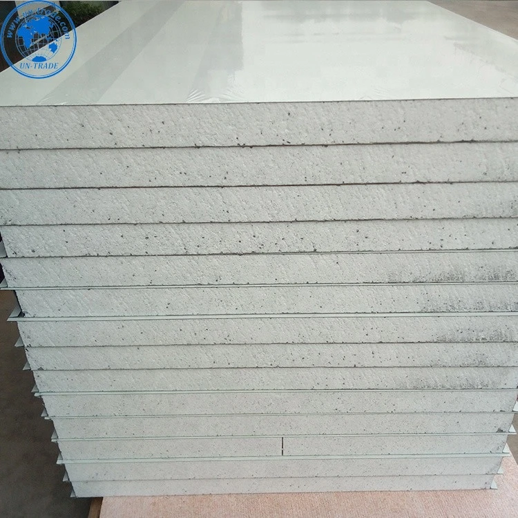 cement board mineral wool eco exterior access fiberglass sandwich panel for bakery equipment and case prefabbricated house