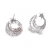 Import Charming Fashion Wedding & Party 925 Sterling Silver Star Shape Circle Zircon Stud Earrings from China