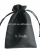 Import cheap black PU leather drawstring pouch bag from China