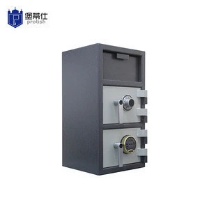 Cheap Front loading hopper depository safe box with two key