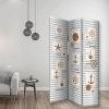 child-free sea style paravent room divider wood screen