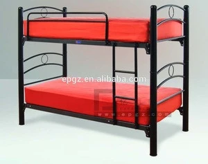 Children bed room furniture kids double deck bed with slide