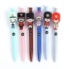 Children gift set kawaii pens wholesale cartoon logo colored pens customized your own logo ink pen ballpoint