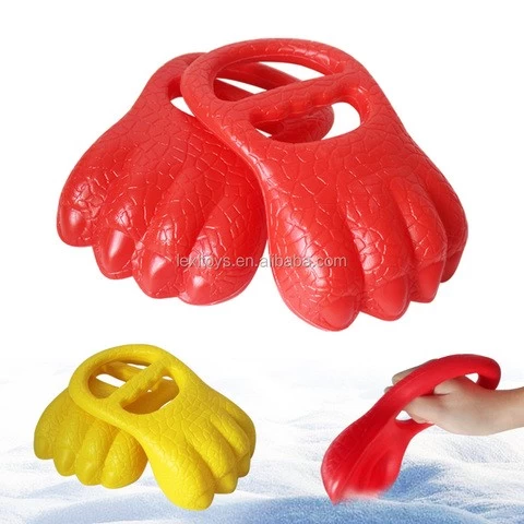 Children outdoor toys playset sand & snow shovel winter & summer plastic dinosaur claw shovel