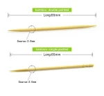China Factory Supply Bamboo Eco-Friendly Food Grade Personalize Thin Toothpick
