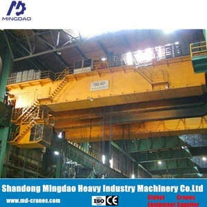 China Leading Specialty 120Ton Steel Billet Production Line Crane For Molten Casting Workshop Using