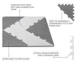 China manufacturer abrasive anti fatigue decorative plastic non slip floor eva foam mats