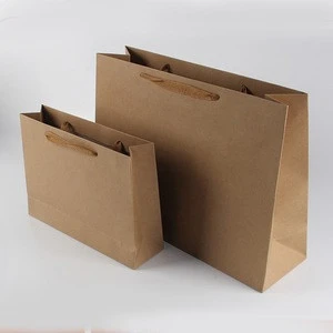 China manufacturer wholesale luxury custom printed gift packaging storage brown kraft shopping paper bags
