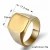 Import China Manufacturers selling titanium steel smooth big flat ring fashion gold stainless steel male square magnetic ring jewelry from China