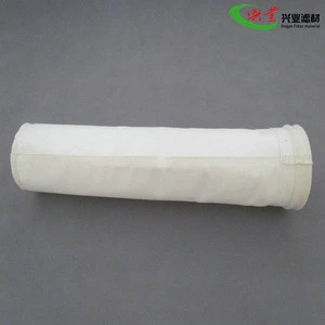 China supplier polyester PET filter sleeve type dust collector filter bag used for cement/steel