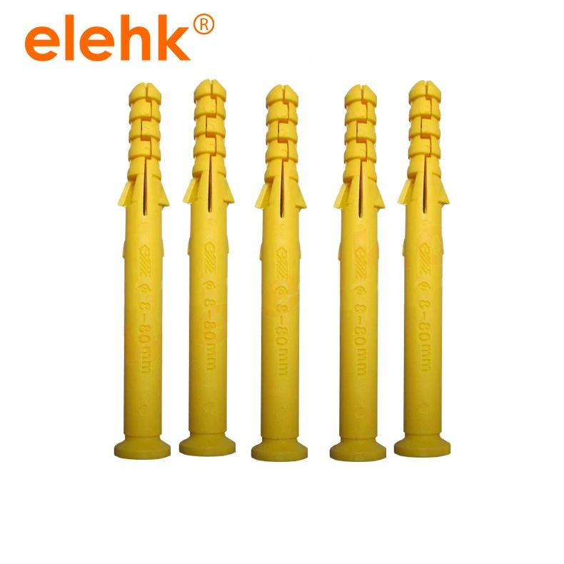 Chinese Factory Wholesale High Quality Fishy Small Yellow Plastic Screw Anchor