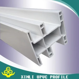 Chinese made PVC plastic profile 60 flat open series fixed frame