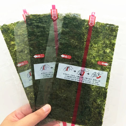Chinese supplier fresh sushi food onigiri nori seaweed wrapper  gold-grade  for sale