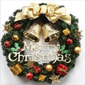 Christmas decorations 30cm simulation Christmas wreath door hanging window props background Christmas tree accessories