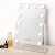 Import Christmas Gift Desk Top Square Crystal Hollywood Bulb Hd Led Light Bluetooth Makeup Vanity Mirror For Table from China