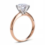 Classic 2ct Moissanite Ring Rose Gold Jewelry 10k 14k 18k Solid Gold Rings