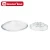 Classical glass casserole with glass lid and decal microwave oven safe kitchenware cooking tools