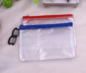 Clear pvc mash bag for stationery