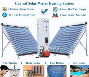 Closed Loop High Pressure Split Solar Water Heater Germany with heat pipe collector