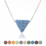 color Multi - shaped necklace of volcanic rock essential oil necklace