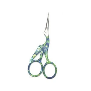 Colorful bird shape mini nose hair and beard trimming scissors for grooming