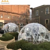 Colorful Coffee Igloo Glass Dome Tent Clear 6m PVC Glamping Hotel Dome House Tent