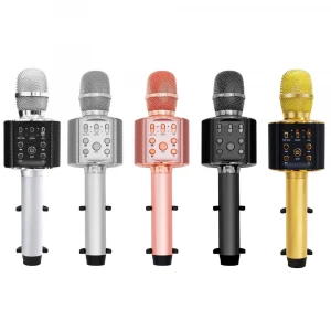 Colorful Home Family KTV  Microphone Wireless Professional Karaoke Mini USB Handheld Mini BT Microphone