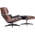 Comfortable Charles Lounge Chair and Ottoman in Genuine Leather for living room  hotel lobby armchair
