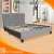 Import Comfortable feeling Fabric Platform bed , Chinese modern living room furniture from China