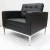 Commercial leather 1 seater Office reception sofa