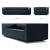 Import Commercial sectional sofa  Black diamond  sofa with  Cow leather for office use from China
