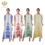 congo women chiffon fast casual clothing long gown african print dress