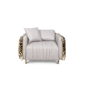 contemporary luxury furniture couch living room chair modern polished brass  leg lounge chairs