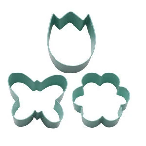 Cookie Cutter Set of 3 Flower Egg Butterfly Shaped Mould Baking Tools