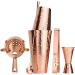 Copper  Bartender Cocktail Shaker Set