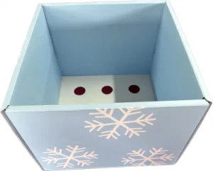 Cosmetic Packaging Boxes Folding Display Circular Cake Corrugated Paper Box