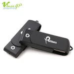 Craft recycled rotation bulk plastic black usb flash drive