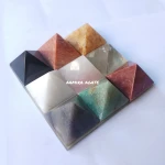 Crystal Quartz Lemurian 9 Charging Plate Pyramid 9 Gemstone Pyramid Set Manufacturer Of Ball Pyramids Palm Stone