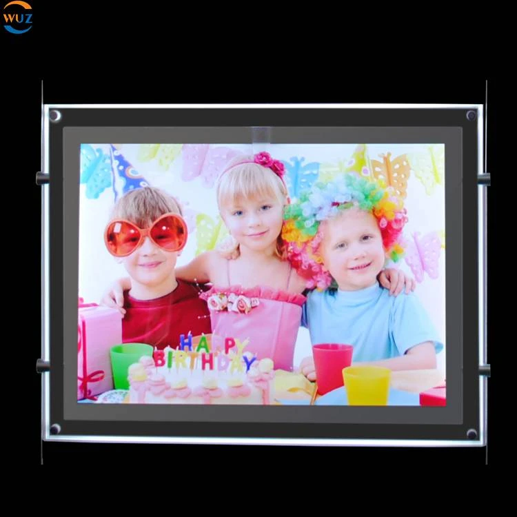CSB-5 Acrylic Hanging Advertising Slim Magnetic Led Board Window Menu Display Crystal Led Light Box